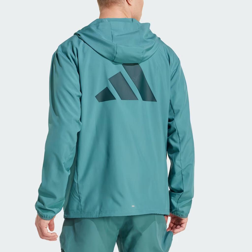 adidas Veste à capuche zippée à manches longues pour homme JM5742