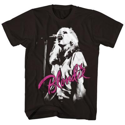 T-shirt Punk Rock du groupe Blondie T-shirt Rétro et Ample pour le Groupe Féminin des Années 1960