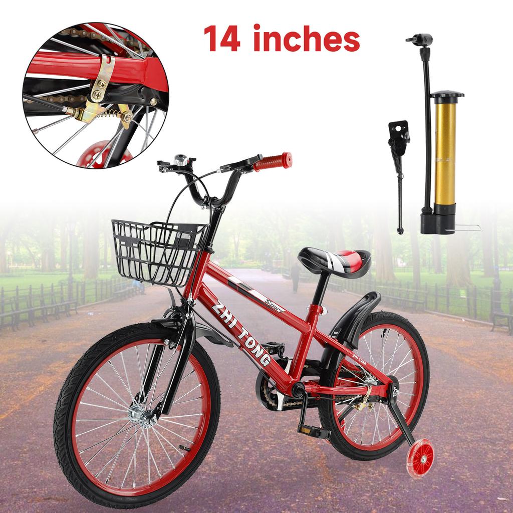 14 inches Kid's Bike Child Bicycle Boys and Girls with auxiliary wheels