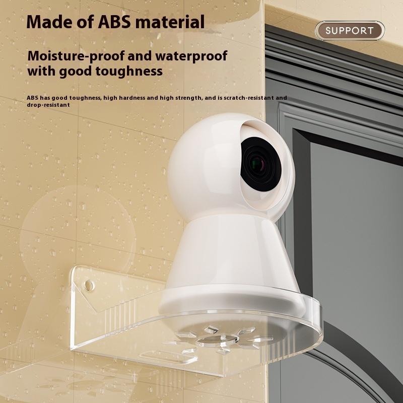 1 Set Self Adhesive Mini Cctv Monitoring Bracket Mini Wall Mounted Camera Supporting Holder Surveillance Mount Shelf