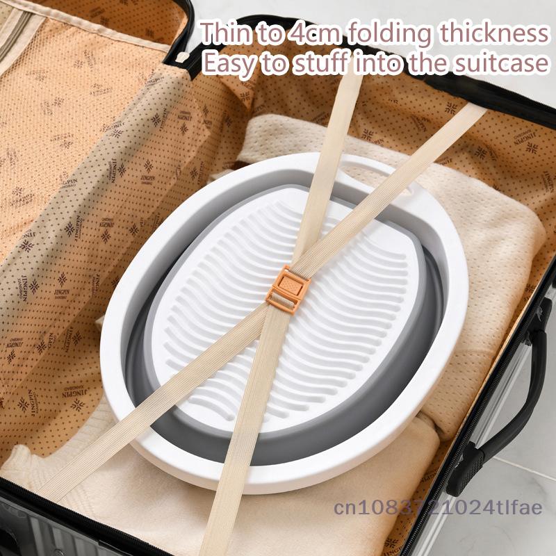 Lightweight Hand Washing Machine for Clothes Cleaning, Foldable and Compact, Suitable for Home and Dorm Use