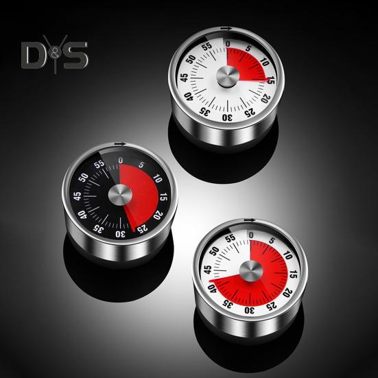Stainless Steel Kitchen Timer Ultra-Precise Timing Ergonomic Button Design Magnetic Timer LED Display Clockwork Multi-Functional Cooking Timer for