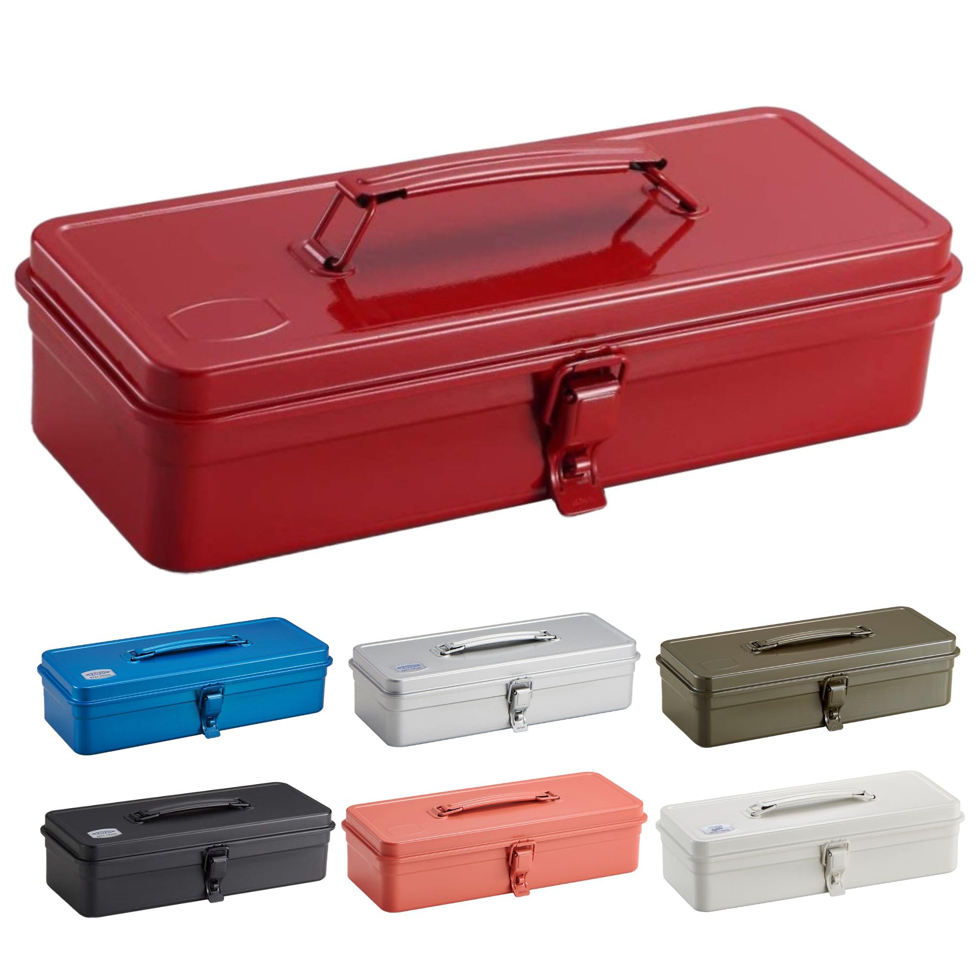 

Toyo Steel (TOYO) Steel Tool Box T-320 Red [Approx. 33cm Wide x 14cm Deep x 9cm High] Made in Japan Tool Box Storage Box