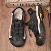 Fashion Non-Slip Walking Sandals Leisure Walk Outdoor Beach Flats Anti-collision Toe Driving Shoes Handmade Men Summer Mesh Footwear