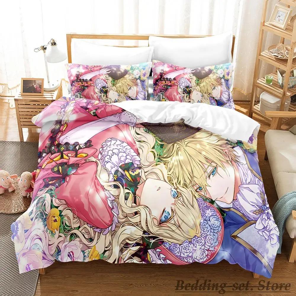 New Bibliophile Princess All Season Bedding Set Single Twin Full Queen King Size Bed Set Adult Kid Bedroom Duvetcover Sets Anime