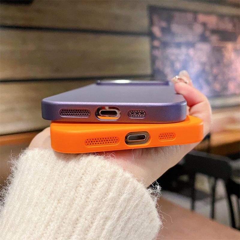 Wstrząsoodporny Ochraniacz Aparatu Etui na Telefon Dla Iphone 14 Pro Max 13 12 11 Pro Max 14plus Wstrząsoodporny Bumper Matowy Silikonowy Tylny Pokrowiec