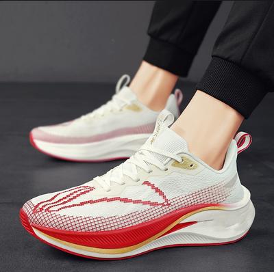Zomer hardloopschoenen vliegweefsel mesh ademend heren schokabsorberende sportschoenen ademende koppel casual reisschoenen student hardloopschoenen