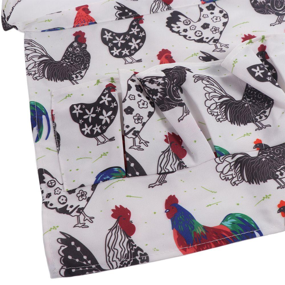 Chicken Pattern Chicken Farm Work Aprons Cloth Egg Collecting Harvest Apron  Kitchen