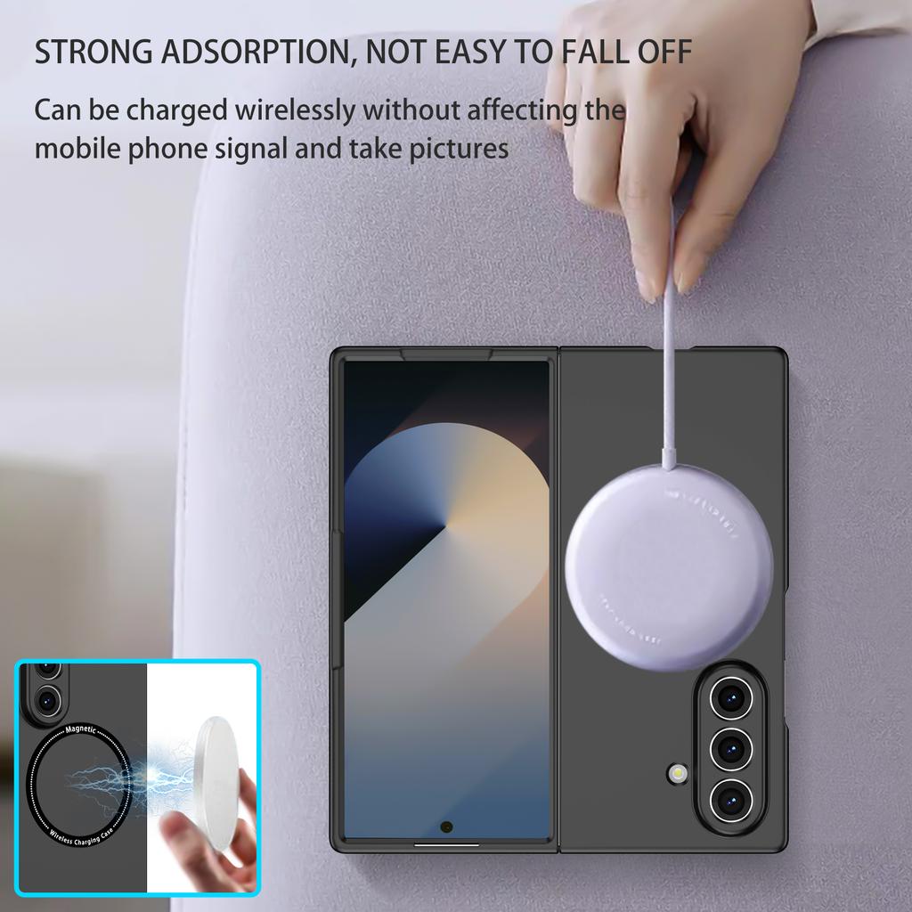 Ultra Thin Magnetic Drop Protection Shockproof Case for Samsung Galaxy Z Fold 7 5G Fold7 Fold6 Fold 5 6 4 3 Fold5 Fold3 Fold4