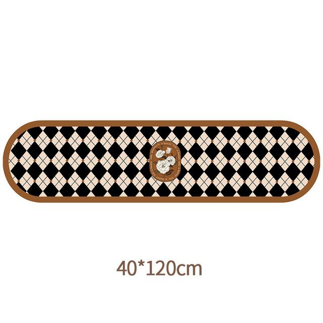 American Style Kitchen Floor Mat Non-slip Washable Household Long Rugs Water-absorbing Oil-absorbing Pad Premium Kitchen Carpet