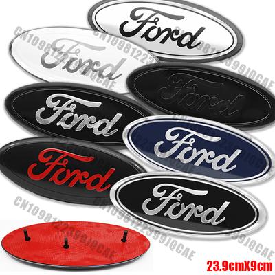 ABS 22.3cm Car Front Head Hood Bonnet Logo Rear Trunk Badge Emblem Replacement Accessories For Focus Mondeo Mustang Fiesta