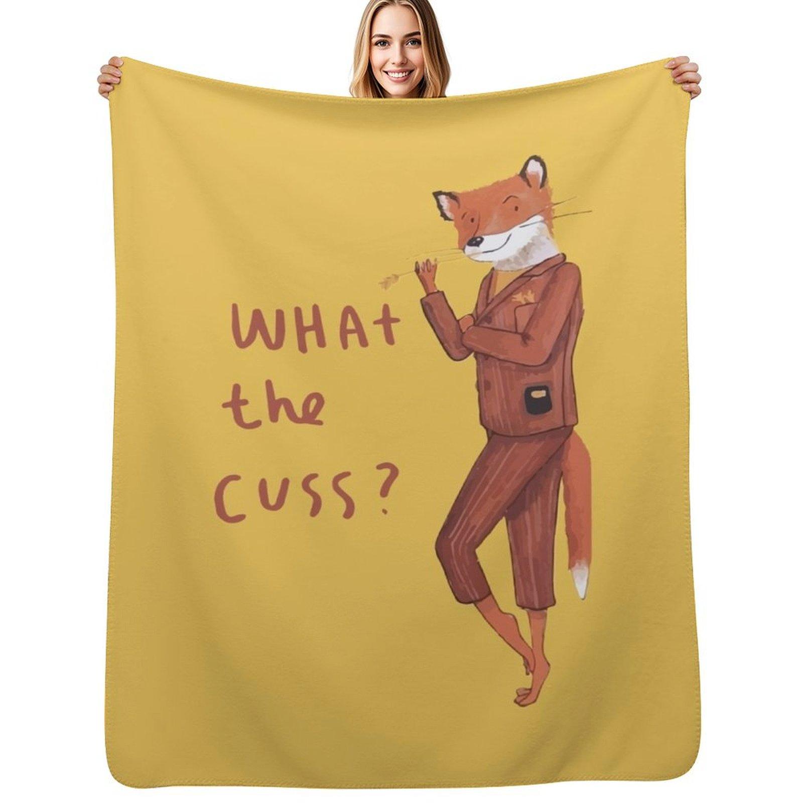Fantastic Mr Fox Throw Blanket Soft Breathable Blanket for Night Sleeping Size: 75*100cm, Weight: 230 GSM