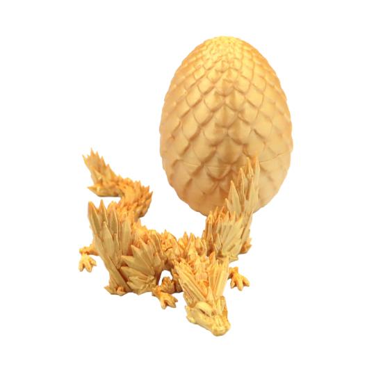 

Фигурка яйца дракона, напечатанная на 3D-принтере, с подвижными суставами, фигурка летающего дракона, фиджет