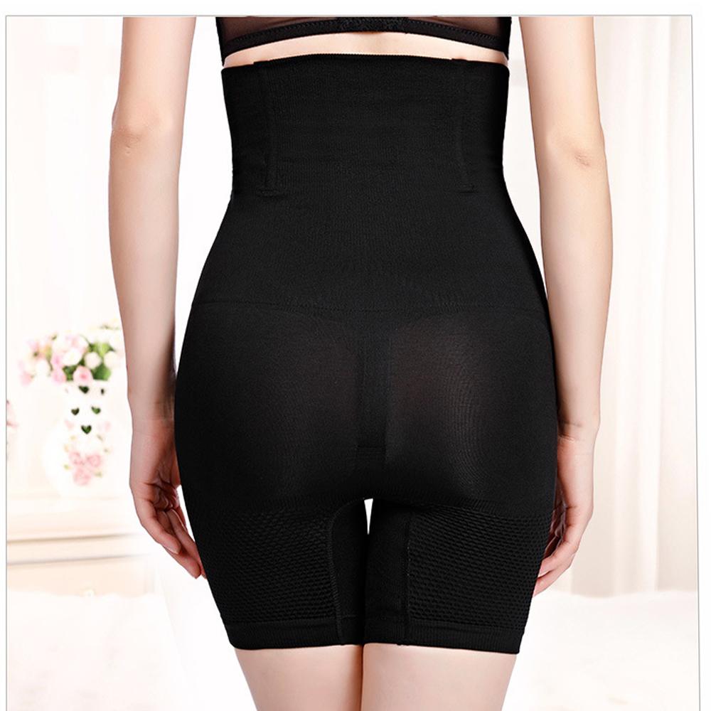 High Waist Hip Raise Seamless Honeycomb Abdominal Pants Postpartum Lengthened Boxer Body Sculpting Underwear Body Body Safety Pants Plus Size
