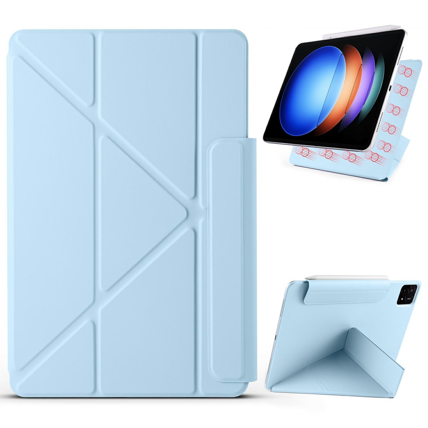 

Чохол для Xiaomi Pad 6S Pro 12.4 PC+Шкіра PU Підставка-орігамі Магнітна обкладинка для планшета Baby Blue