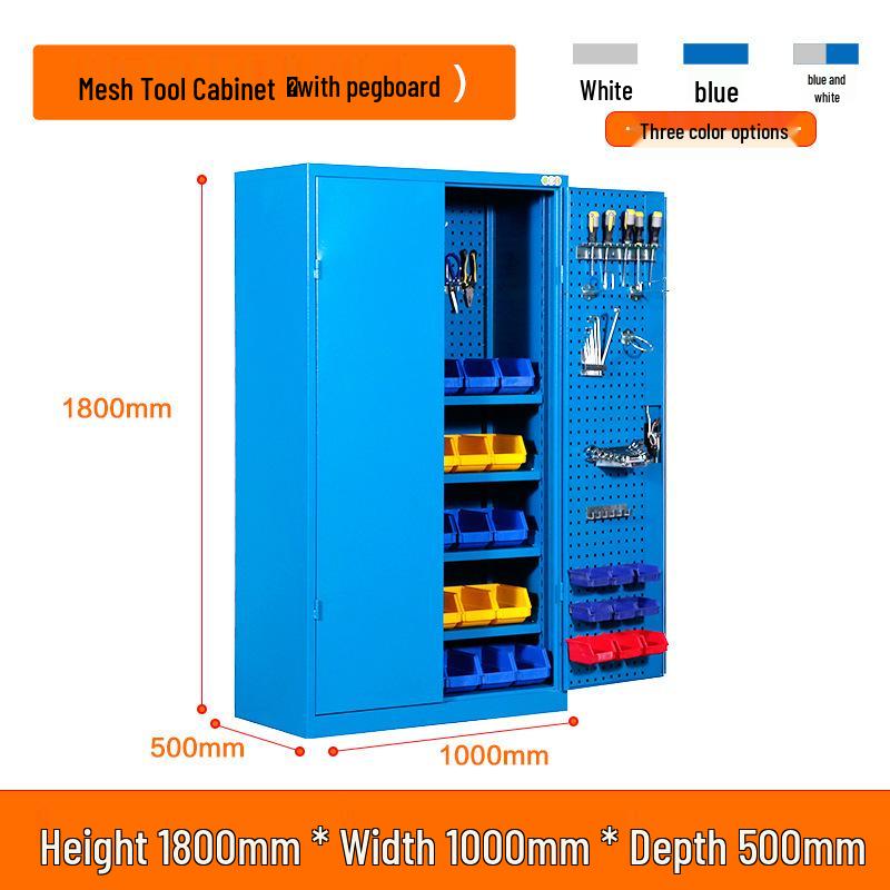 Heavy Duty Double Door Tool Storage Cabinet for Auto Repair Shop