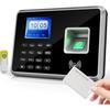 Biometric Time Clock Attendance Machine for Employees Support 1000pcs Fingerprint/Password/ID Card Recognition 5 Languages System USB Port Data