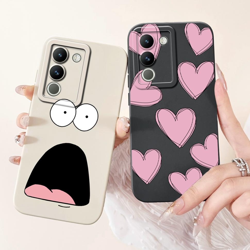 For Vivo Y200 Casing V2307 Stylish Sunflower Cartoon Girls Cover Case For Vivo Y 200 V29E V 29E Y200 5G Soft Fundas Capa 6.67"