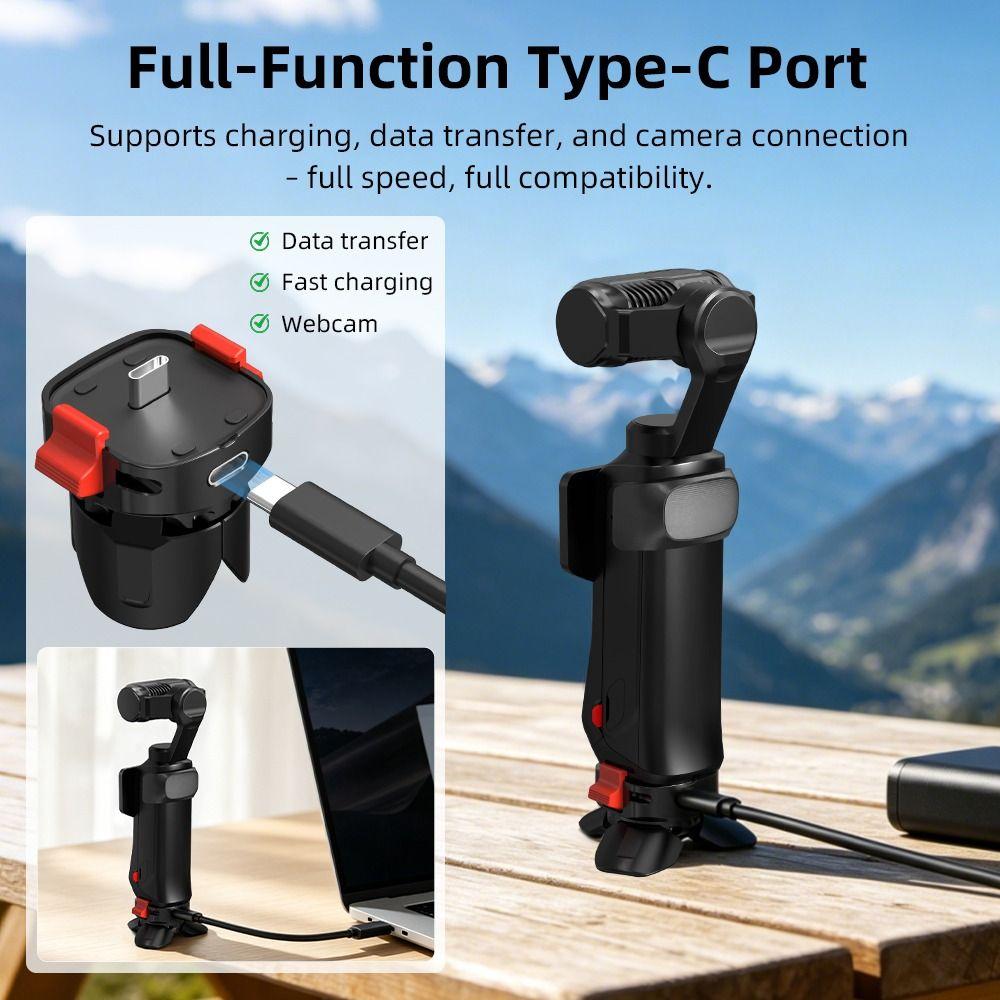 Desktop-Lade-Stativ aus Aluminiumlegierung für Insta360 Luna Ultra Kamera Zubehör