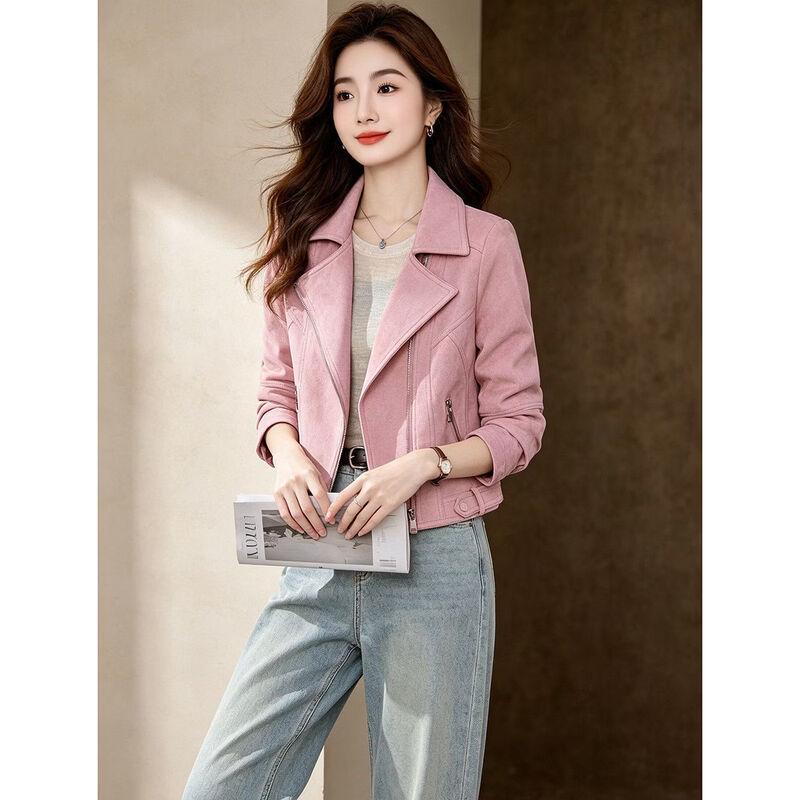 D.F.DEAR Women's Chic Lapel Short Jacket