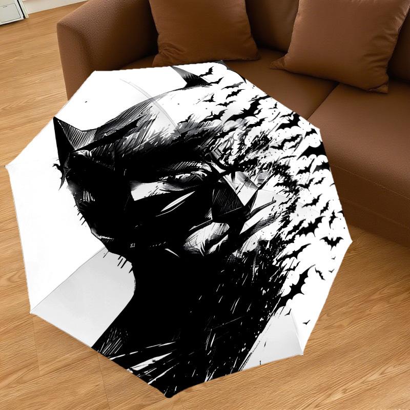 1PC Warner Batman Bats Umbrella-8-Rib Reinforced, Automatic Open, Lightweight & Durable-A20