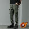 Overalls men's clothing autumn and winter new Korean version of trendy brand multi-pocket leggings large size loose ruffian handsome casual pants