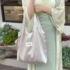 Große Kapazität Einfache Umhängetasche Elegante Unterarm-Einkaufstasche Satin-Seiden-Tragetasche Mädchen