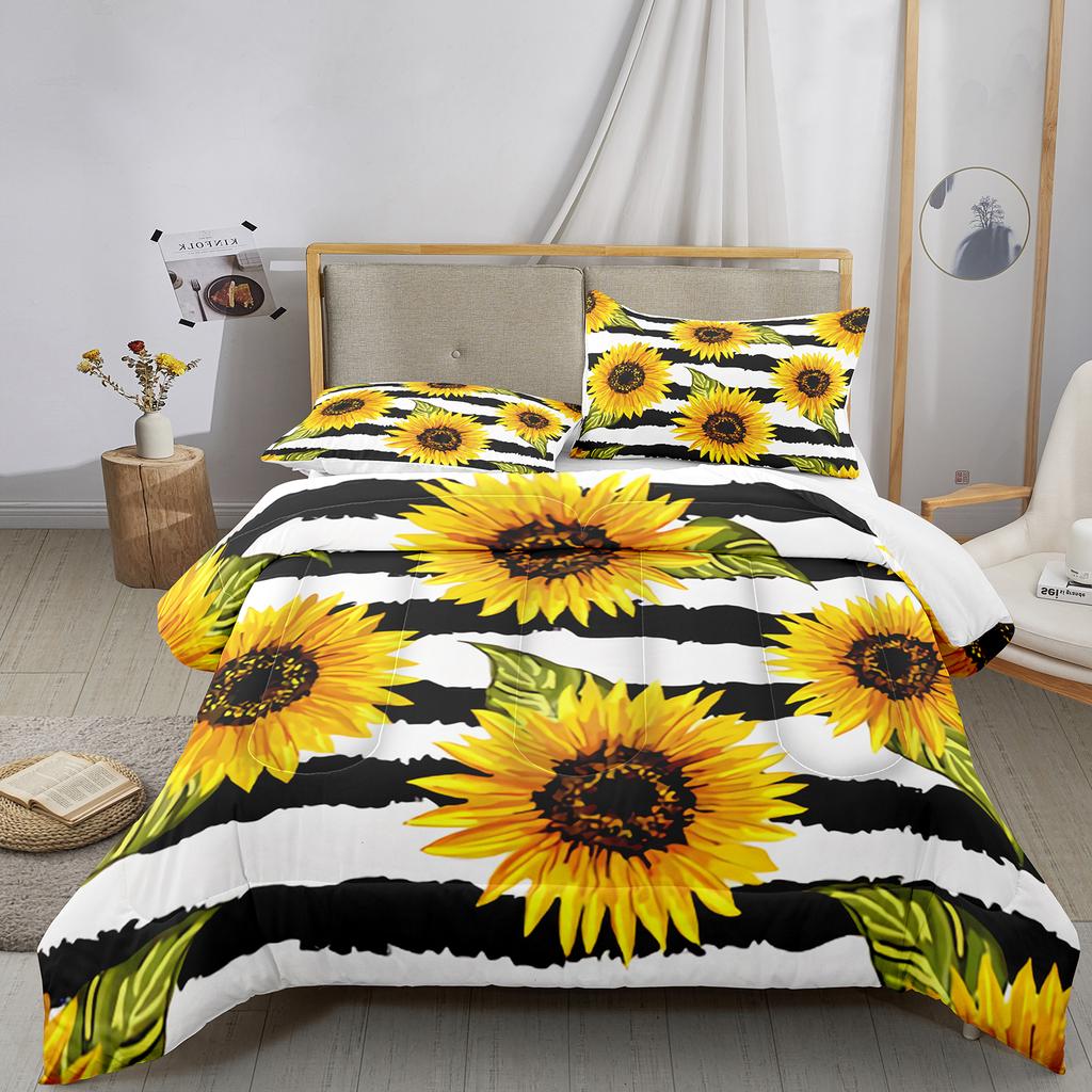 Dream Sun Flowers Bedding Set Duvet Cover Set 3d Bedding Set Digital Printing Bed Linen Queen Size Bedding Set Fashion Design