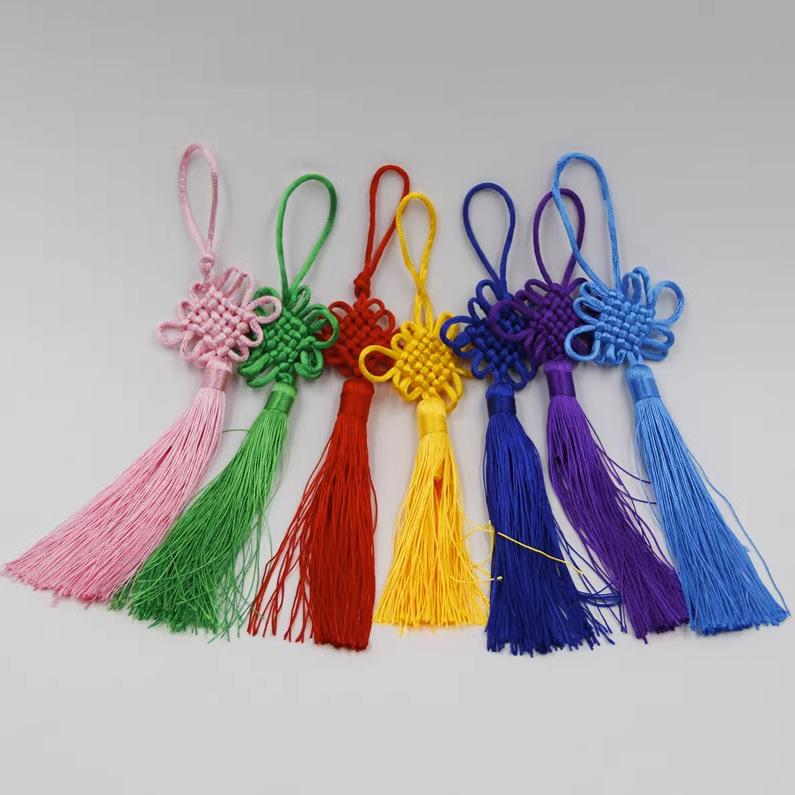 Beaded Hanfu Style Ice Silk Hanging Tassel with Fan Decoration and DIY Lantern Ornament