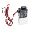 12V 1/4" 2-Wege Normalerweise Geschlossen Pneumatisches Aluminium Elektrisches Magnetventil Luftventil 2-Wege Normalerweise Geschlossenes Pneumatisches Ventil