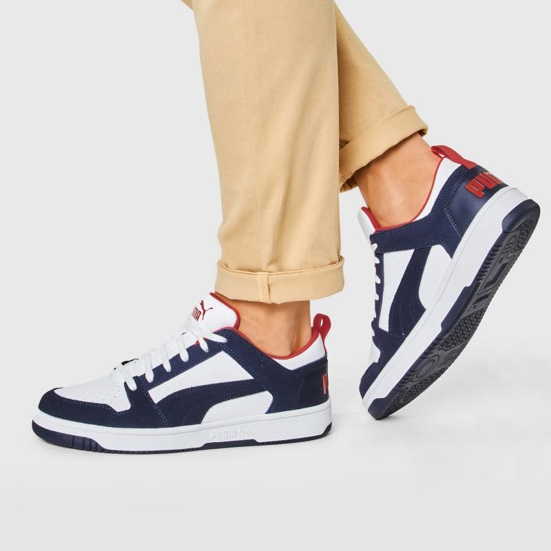 PUMA Rebound Layup Lo SD 'White Blue Red' Men's 370539-05