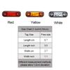 Bright Truck Side Light 12V 24V 3LED Side Light Ultra-bright LEDs Wide Illumination Enhanced Visibility For Road Safety
