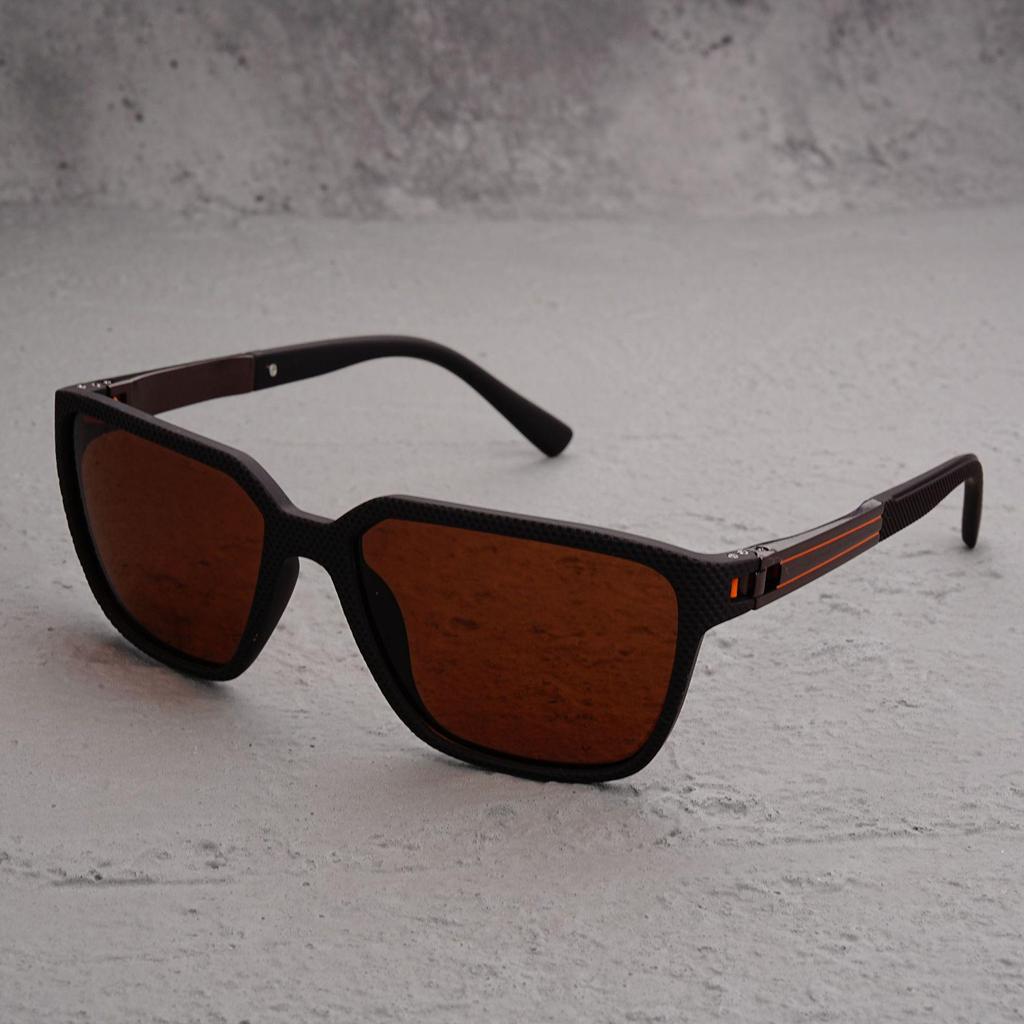 New Retro OGA Series Polarized Sunglasses - Classic Square Frame with Spring Hinges for Driving & Sports