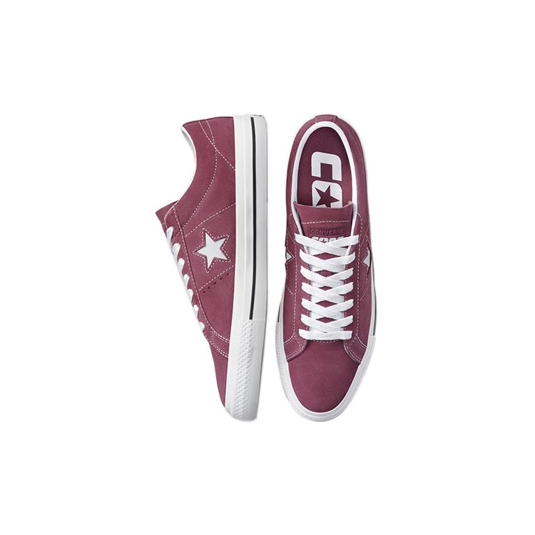 Converse One Star Pro Lightweight Slip-Resistant Low-Top Skate Shoes Unisex Sneaker Rose-Red 171978C