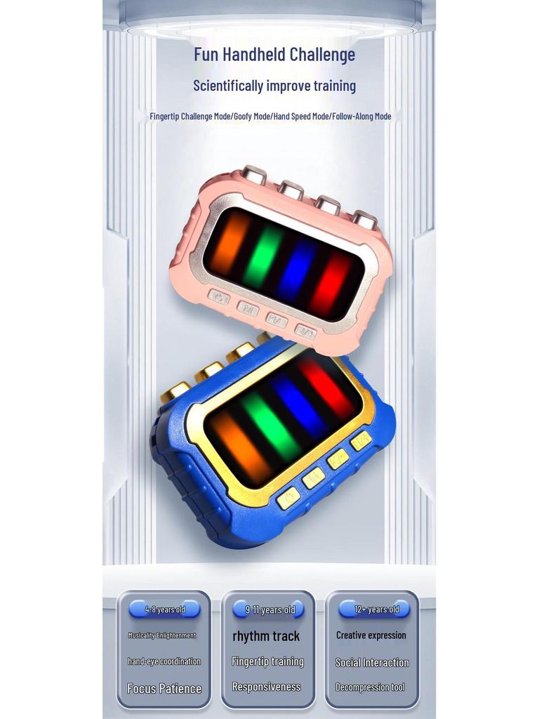 Cross-border Rhythm Master: Handheld Piano Game Console for Kids - Educational Toy & Gift