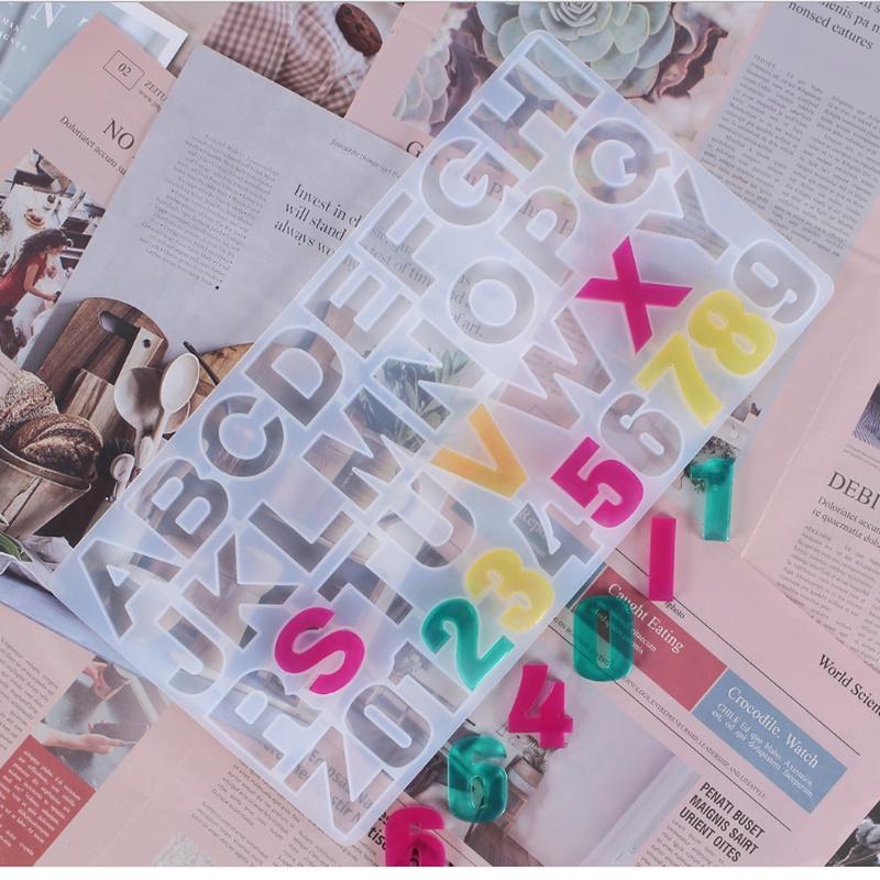 1 buc. Matrite din rasina epoxidica cu alfabet englezesc Matrite de turnare din silicon in stil mixt pentru fabricarea de bijuterii DIY Accesorii