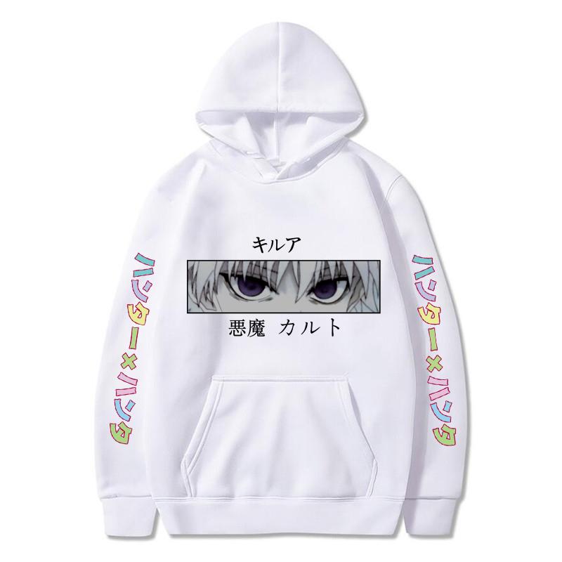 Autumn Winter Hunter Hisoka Kurapika Hoodies Women Killua Zoldyck Devil Eye Sweatshirts Unisex Anime Hxh Hoody Tops