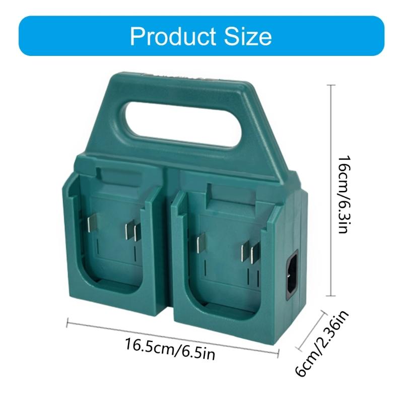 Upgrades Werkstatt Optimiertes Akku-Rack mit Gleichzeitigem Laden 18V Elektrowerkzeug-Aufbewahrung für Schnellen Zugriff