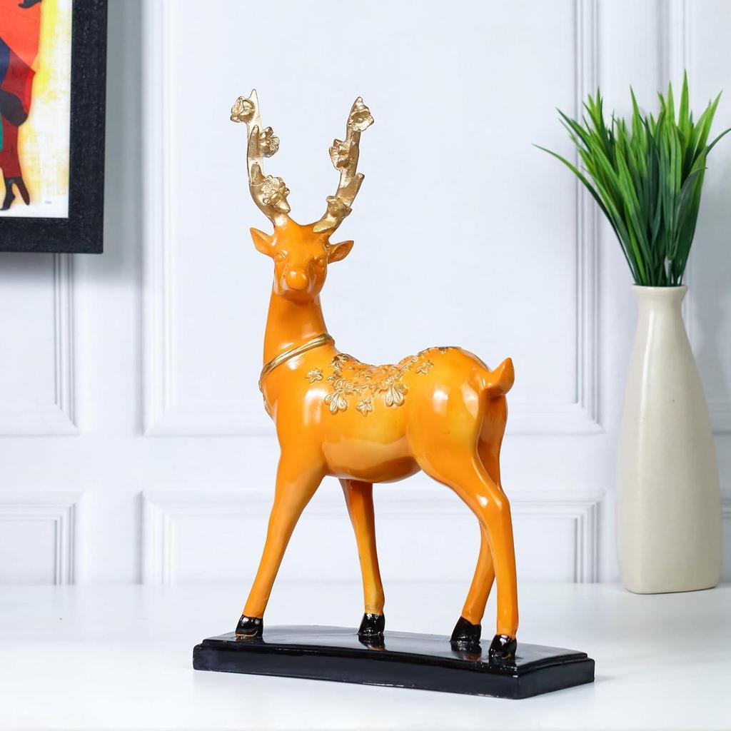 Elegant Reindeer Figurines – Decorative Elk Statues, Modern Deer Sculptures for Living Room, Office & Wedding, Ideal Gift