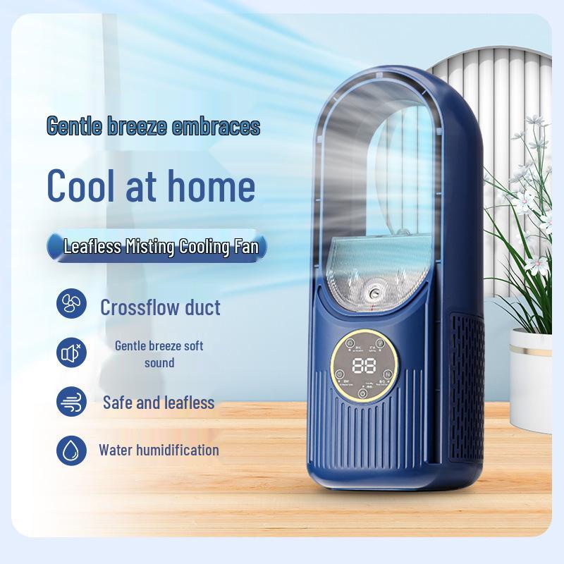 USB Mini Ventilatorkühler ohne Rotorblätter: Sprühwassergekühlter Desktop-Ventilator für Studentenwohnheime und Zuhause