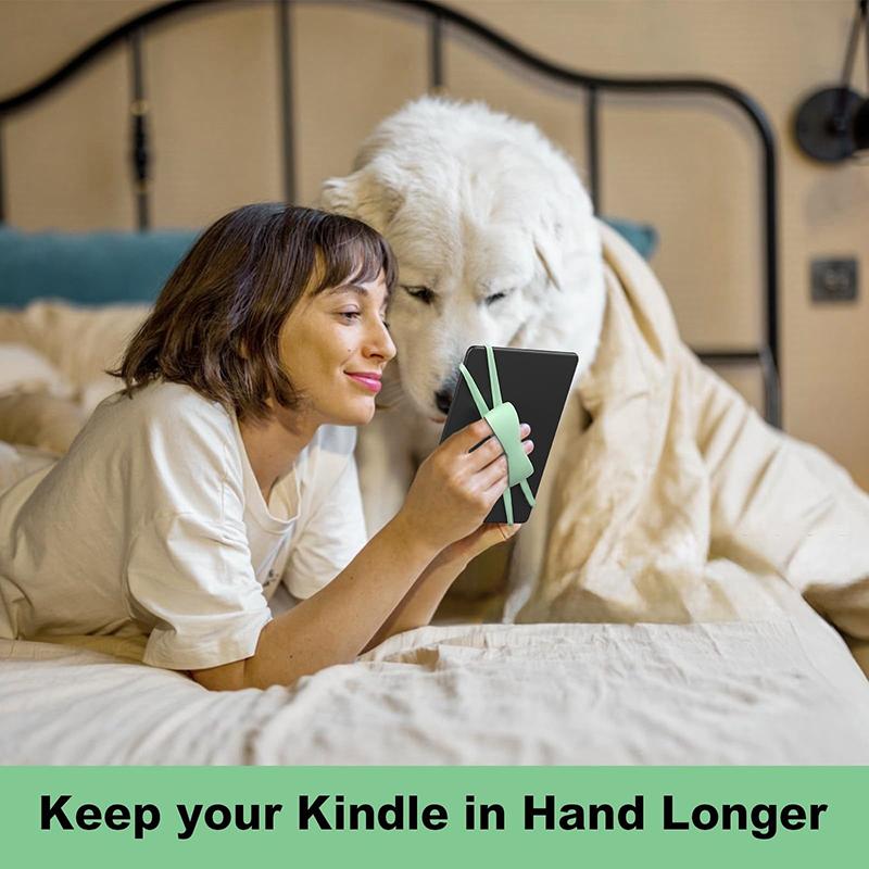 Anti-Slip Silicone Soft Hand Strap Grip For 4.7-8" Kindle Ereaders Tablet For Kindle Kobo Lenovo Sony Kindle E-Book Tablet Stand