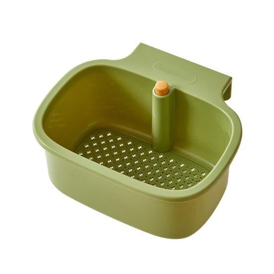 Drain Basket with Separation Filter Design Quick Filtration Press Open Cover 2-in-1