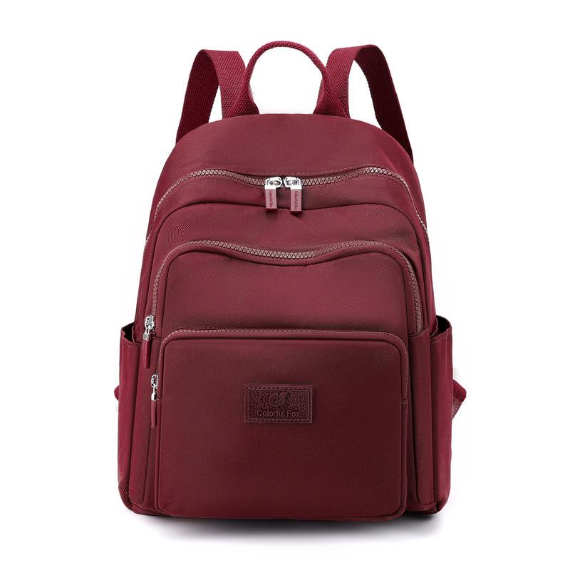 

Colorful Fox new backpack women s large-capacity casual backpack water-proof multi-layer travel student schoolbag