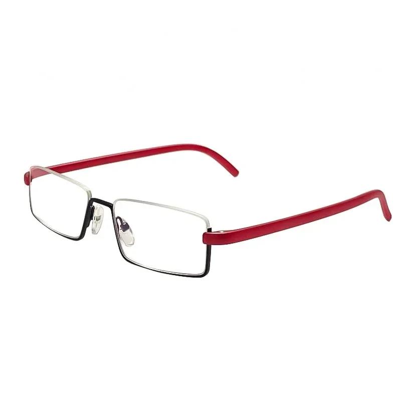 Far-sighted Glasses with Box Portable Business Women And Men Half-frame Eyeglasses Finished Optical-grade Hyperopia Eyewear Diopters To +4.0