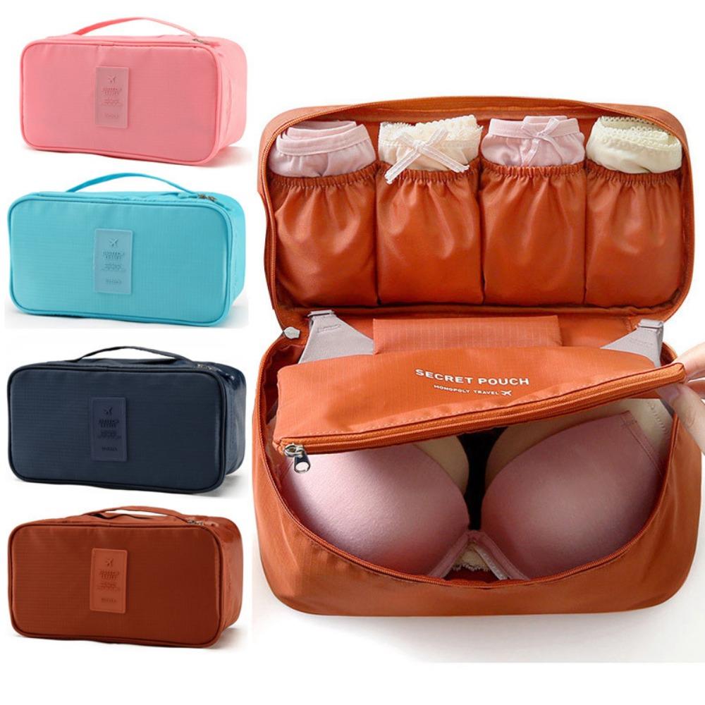 Foldable Storage Bag for Underwear Bra Socks Portable Wardrobe Organizer Home Travel Luggage Clothing Sorting Packing Bag