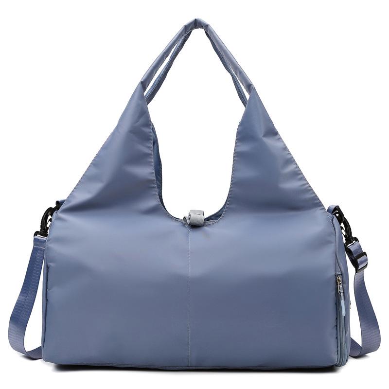 Women's Wear-Resistant Travel Sports Bag with Luggage Strap and Wet/Dry Separation