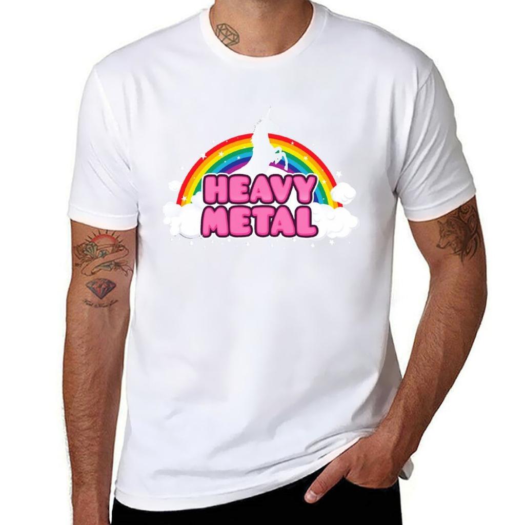 Heavy Metal Unicorn Classic TShirt Stain Resistant Casual Tee TShirt