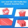 304Pcs Car Fuses Assortment Kit Include Standard & Small & Mini Size, Automotive Low And Tall/STD Profile Box Shaped Assorted Fuse With Fuses Puller