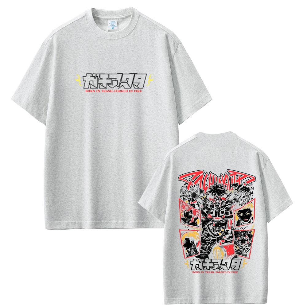 Anime Gachiakuta Ludo Merch Tshirt Unisexs Womens Casual Soft Cotton Crewneck T Shirts Unisex Cartoon Fashion Cosplay Streetwear
