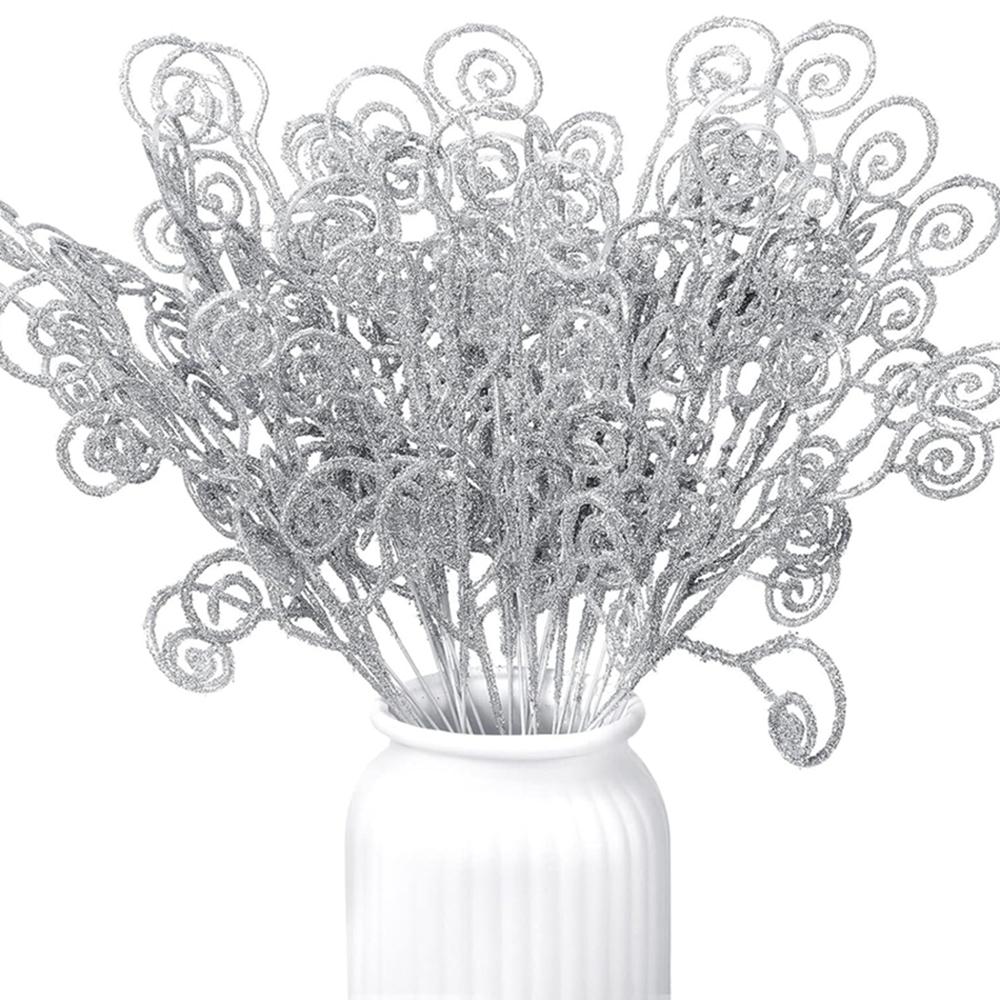 5/10 Stück Künstliche Pflanzen Neujahr Weihnachten Kieferngirlande Kranz Heimdekorationen Außen Hochzeit Gartenparty DIY Geschenkbox